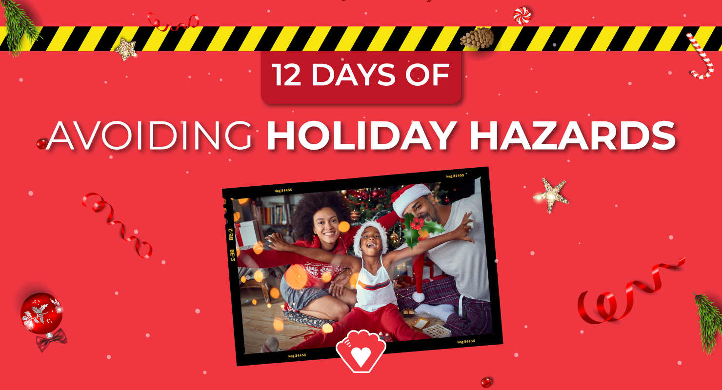 12 Days of Avoiding Holiday Hazards banner