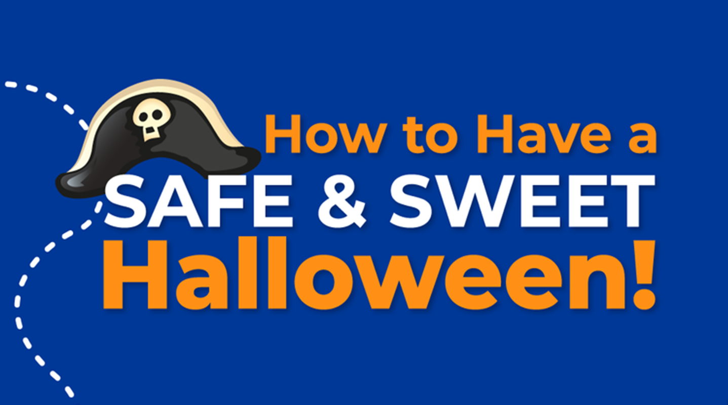 how to have a safe and sweet halloween blog banner