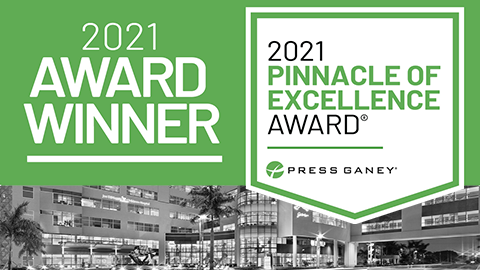press ganey JDCH pinnacle award 2021