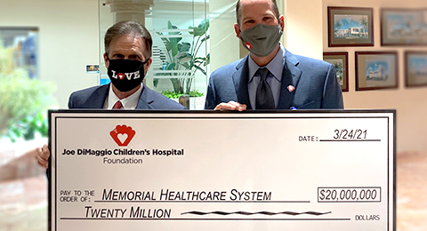 Joe DiMaggio Childrens Hospital Foundation Contributes 20 Million | Joe ...