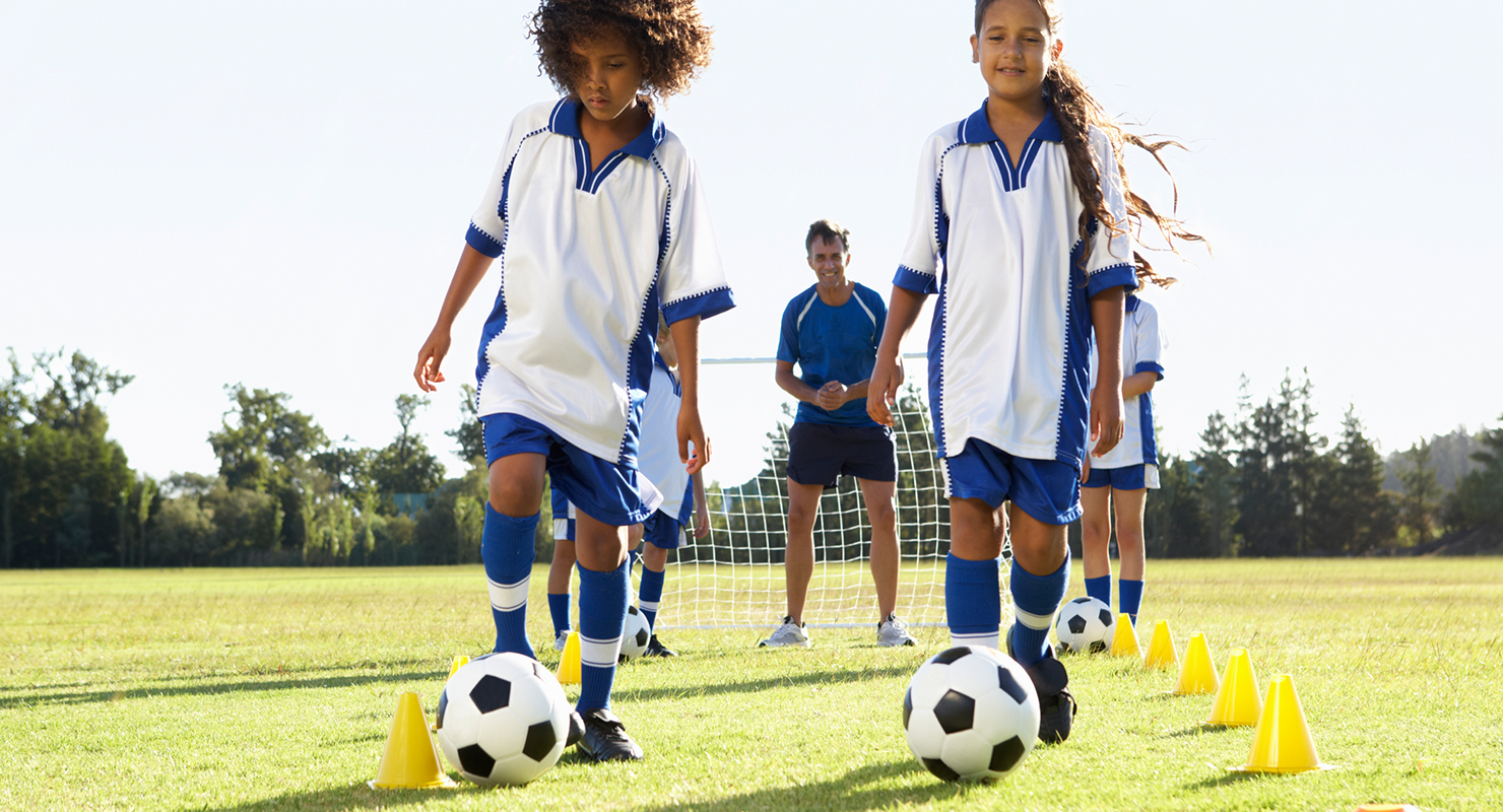 youth soccer athletes