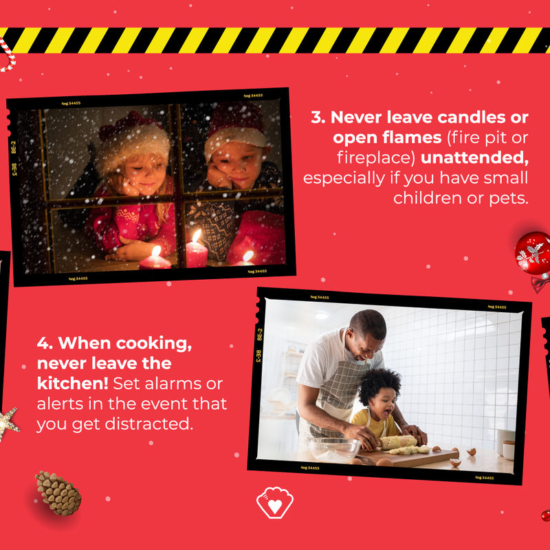 open flames and cooking safety