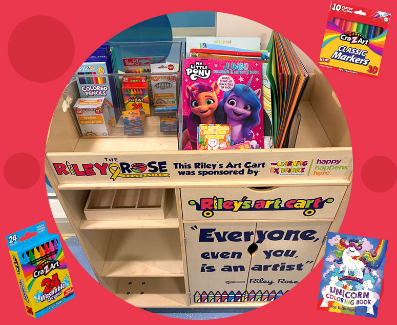 Joe DiMaggio Children's Hospital Art Cart