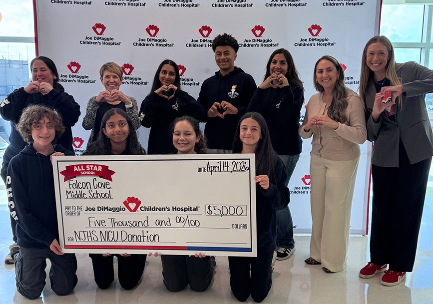 Falcon Cove Middle School​ National Junior Honor Society​ - NICU Domino Sales Donation