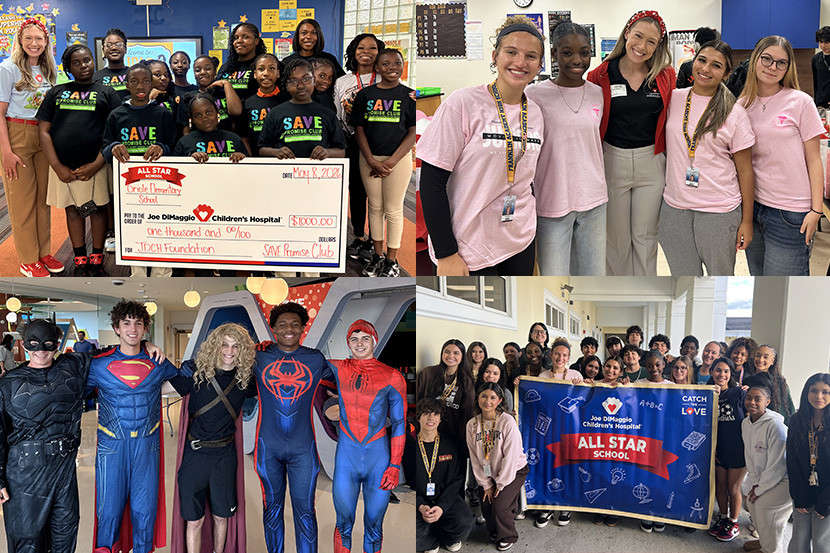 All Star Program Program Students during Joe DiMaggio Hospital