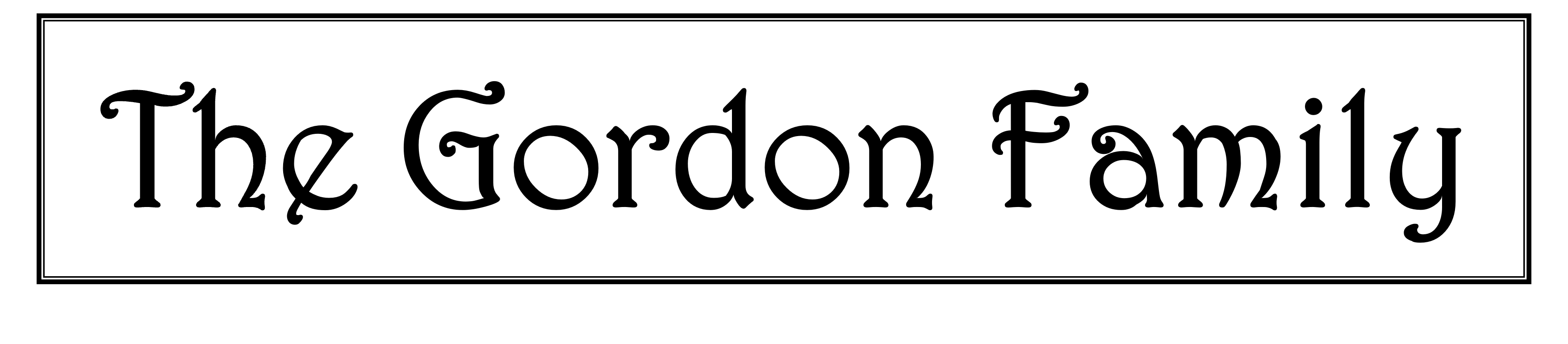 Gordon Family logo