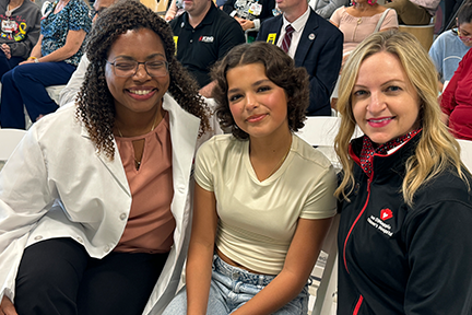 Dr. Pinkney, Jaylin, and Caitlin Stella