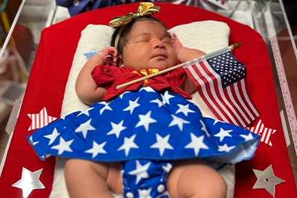 NICU baby girl July 4