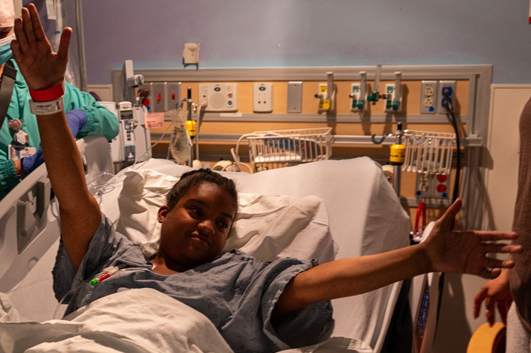 Arianna, teen recipient of living donor kidney transplant