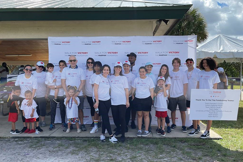 Annual Marfan Walk participants at T.Y. Park in Hollywood, FL