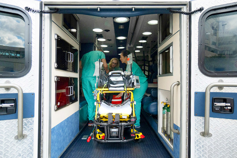 Memorial nurses transferring a patient