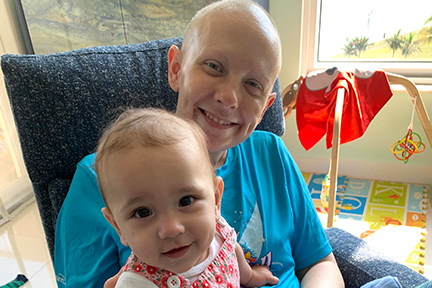 Christina and baby daughter