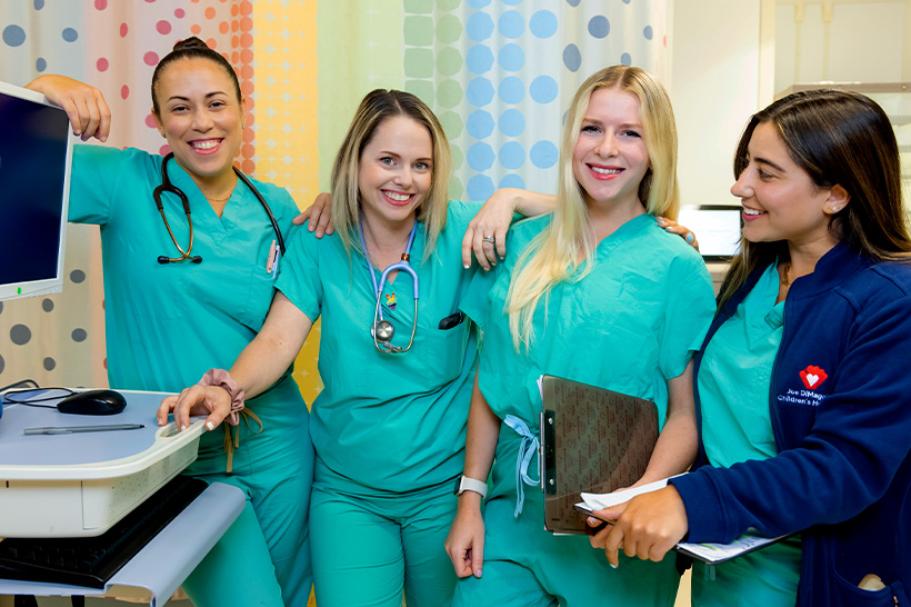Alessandra-Martinez, Micha-Delima, Coleen-Williams, and Alexys-Carballea, Nursing